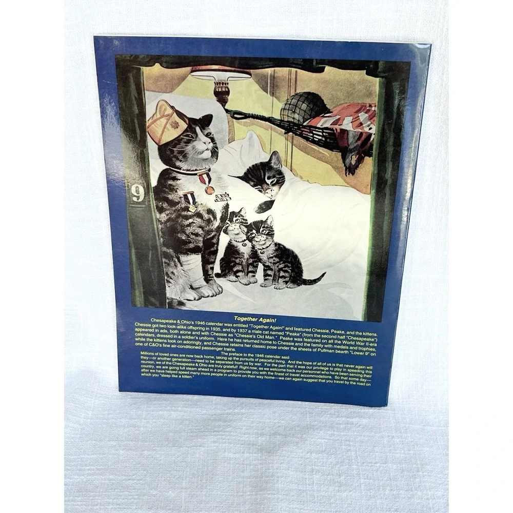Vintage Chessie The Railroad Kitten PB Thomas W Dixon‎ Jr Sixth Printing 1994